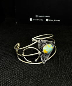 Magnificent Silver Fibula Bracelet – Handmade Berber Treasure
