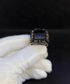 Black Stone Ring for Men - Handmade Silver (2025)