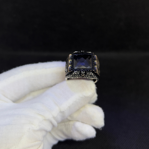 Black Stone Ring for Men - Handmade Silver (2025)