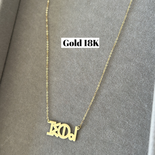 Personalised Amazigh Name Necklace – Handmade in Silver or Gold