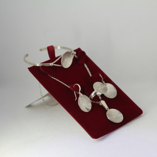 5-Piece Moroccan Handmade Jewelry Set | Authentic Silver Elegance