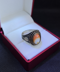 Milky Quartz Mens Ring - Handmade Silver (2025)