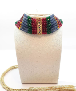 Luxurious Bijoux Beldi Marocain – Silver Plated on Gold with Emerald or Pearls
