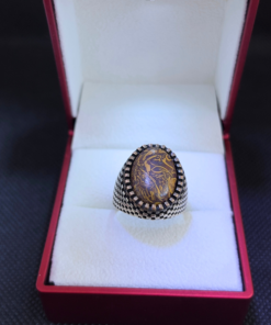 Tiger’s Eye Stone Men's Ring - Handmade Moroccan Silver (2025)