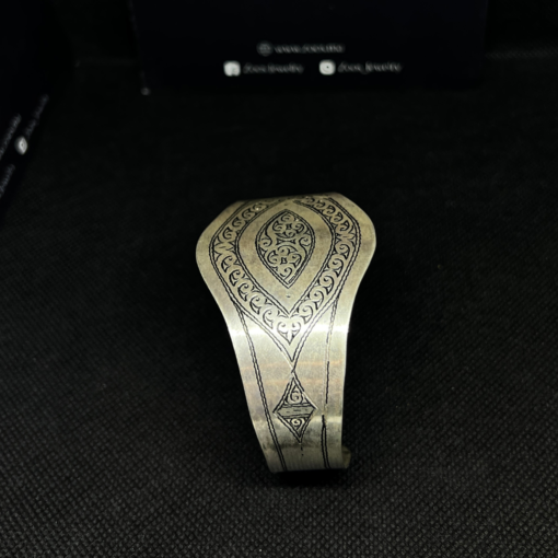 Exquisite Silver Adjustable Bangle Bracelet – Berber Treasure