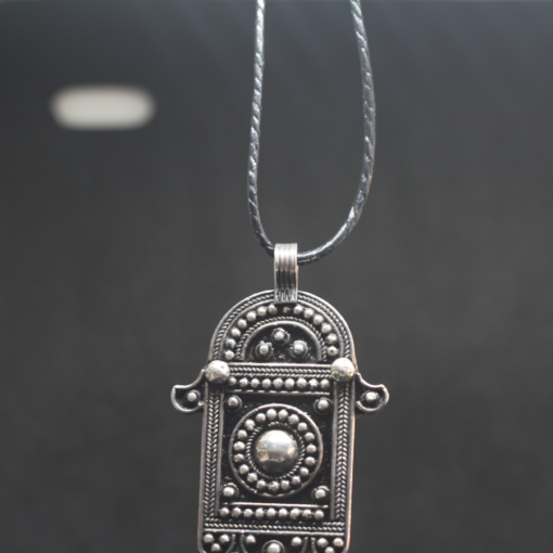 Captivating Hamsa Hand Pendant: Vintage Berber Necklace