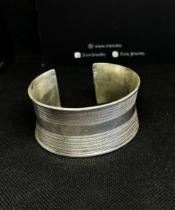 Exquisite Silver Bohemian Cuff – Handmade Berber Treasure