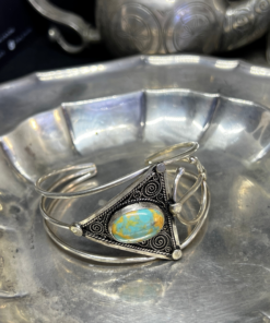 Magnificent Silver Fibula Bracelet – Handmade Berber Treasure