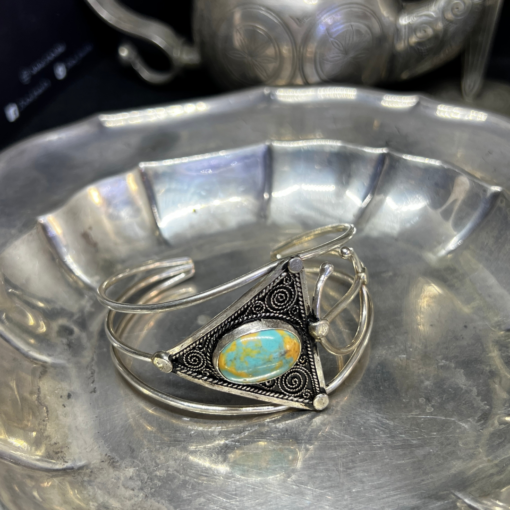 Magnificent Silver Fibula Bracelet – Handmade Berber Treasure