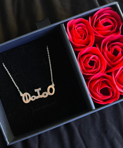 Personalised Amazigh Name Necklace – Handmade in Silver or Gold