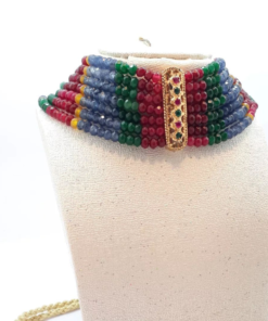 Luxurious Bijoux Beldi Marocain – Silver Plated on Gold with Emerald or Pearls