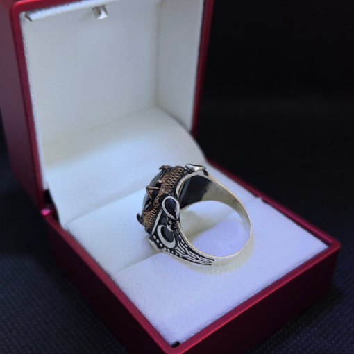 Moon Ring Men - Handmade Silver Lunar Design (2025)