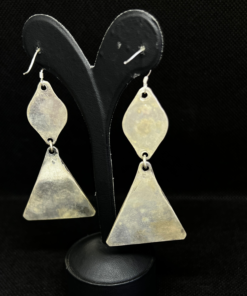 Enamel Hoop Earrings - Handmade Amazigh Silver from Tiznit (2025)