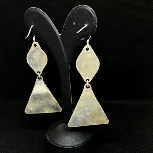 Enamel Hoop Earrings - Handmade Amazigh Silver from Tiznit (2025)