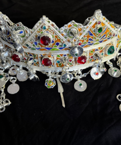 Berber Crown – Silver-Plated Amazigh Wedding Headpiece (Antique & Vintage)
