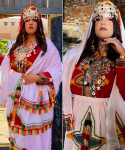 Amazigh Wedding Jewelry – Silver Berber Chest Accessories for Brides