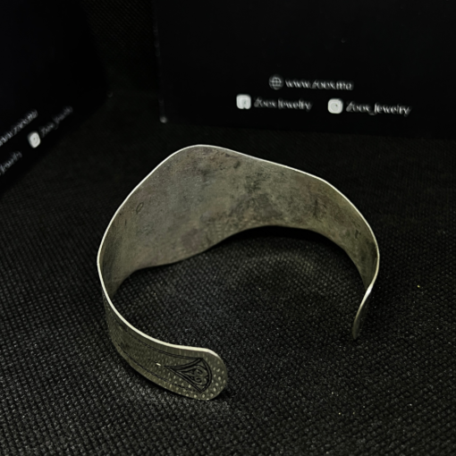 Exquisite Silver Adjustable Bangle Bracelet – Berber Treasure