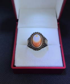 Milky Quartz Mens Ring - Handmade Silver (2025)