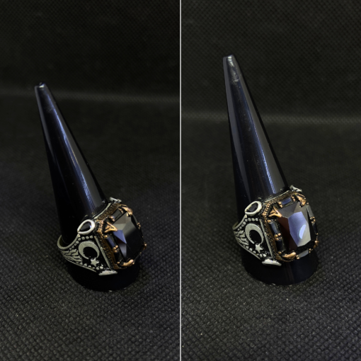 Moon Ring Men - Handmade Silver Lunar Design (2025)