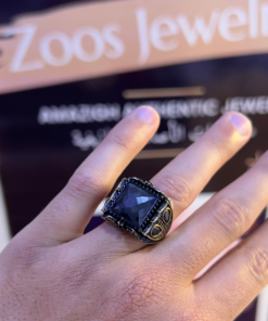 Black Stone Ring for Men - Handmade Silver (2025)