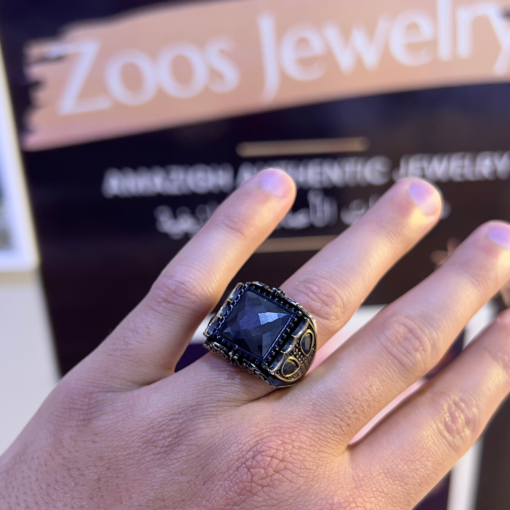 Black Stone Ring for Men - Handmade Silver (2025)