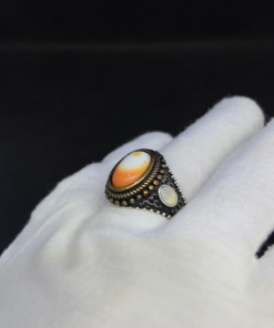 Milky Quartz Mens Ring - Handmade Silver (2025)