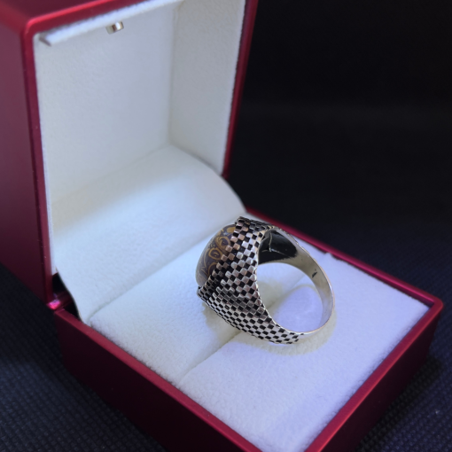 Tiger’s Eye Stone Men's Ring - Handmade Moroccan Silver (2025)