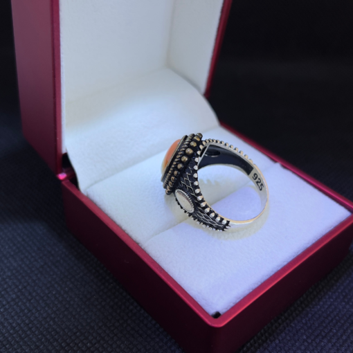 Milky Quartz Mens Ring - Handmade Silver (2025)