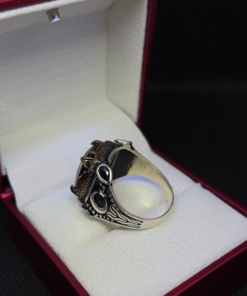 Black Stone Ring for Men - Handmade Silver (2025)