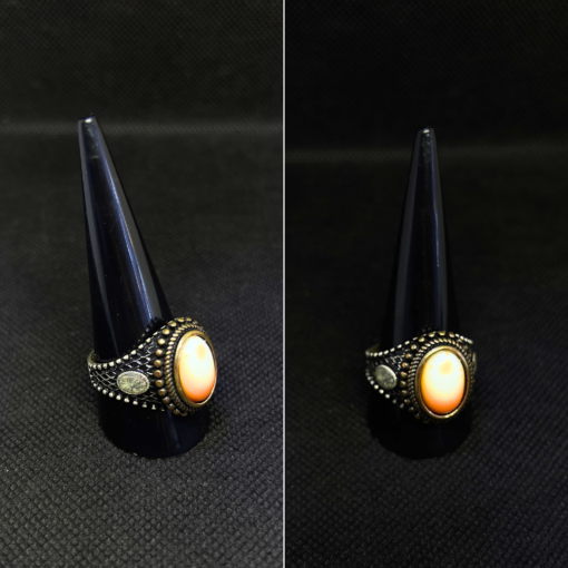 Milky Quartz Mens Ring - Handmade Silver (2025)