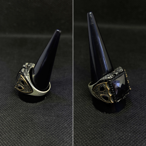 Black Stone Ring for Men - Handmade Silver (2025)