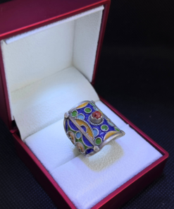 Handmade Enamel Colorful Rings: Celebrate Moroccan Berber Jewelry and Tribal Traditions