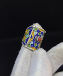 Handmade Enamel Colorful Rings: Celebrate Moroccan Berber Jewelry and Tribal Traditions
