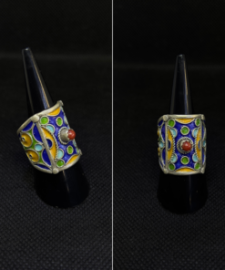 Handmade Enamel Colorful Rings: Celebrate Moroccan Berber Jewelry and Tribal Traditions
