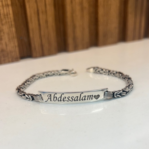 Exclusive Personalized Bracelets for Men – Handmade Silver & Engraved