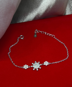 Exquisite Snow White Bracelet – Silver 925 & Zircon Sparkle