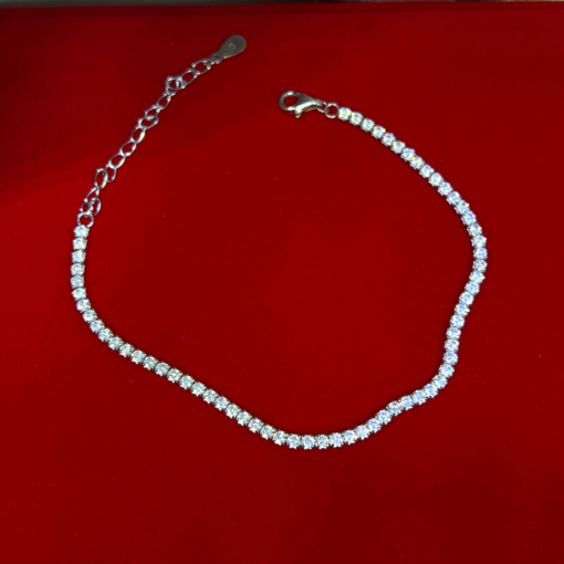 Exclusive Silver Cubic Zirconia Tennis Bracelet Clearance – 925 Silver & Riviera Style