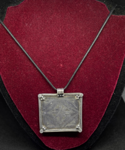 Exquisite Tribal Necklace – Handmade Silver with Amazigh Engraving
