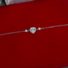 Luxury Silver Heart Bracelet – 925 Silver & Zircon Sparkle