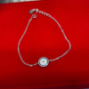 Dazzling Silver Evil Eye Bracelet – Protection & Elegance