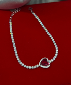 Elegant Heart Tennis Bracelet – Stunning Silver 925 Jewelry