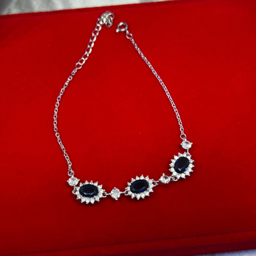Elegant Blue Bracelets for Women – Stunning Silver & Zirconia