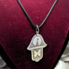 Hamsa Hand of Fatima Necklace – Handmade Silver Berber Talisman for Protection