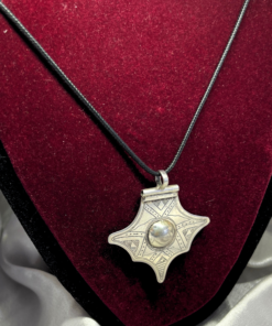 Silver Talisman Jewelry – Handmade Berber Pendant for Protection & Strength
