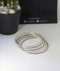 Radiate Elegance: Silver Bangles Set of 7 for Stylish Statements