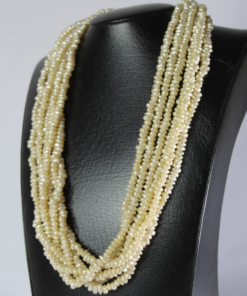 Luxurious Real Pearl Necklace – Moroccan Mdeja Wedding Accessory