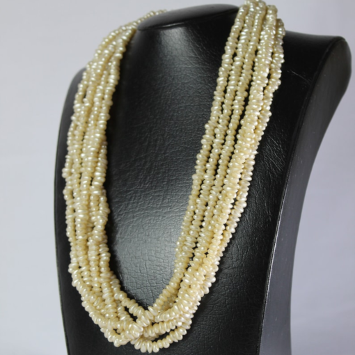 Luxurious Real Pearl Necklace – Moroccan Mdeja Wedding Accessory