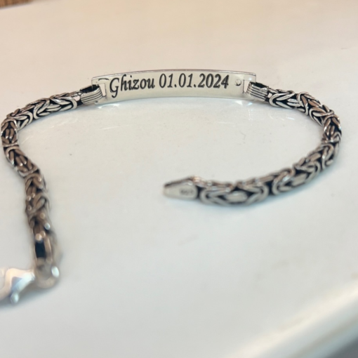 Exclusive Personalized Bracelets for Men – Handmade Silver & Engraved