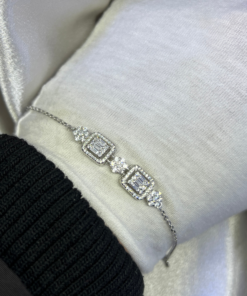 Exquisite D'Argent Zirconia 925 Silver Bracelet – Timeless Sparkle
