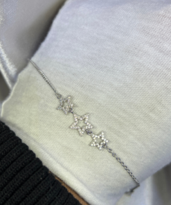 Dazzling Star Bracelet Silver – 925 Silver & Zircon Glow